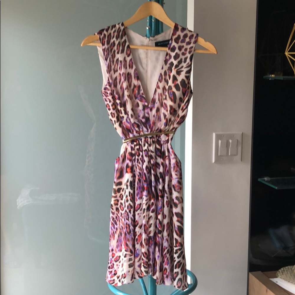 Marciano printed dress with side cutouts